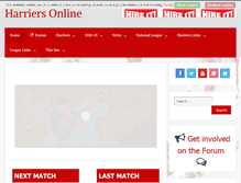 Tablet Screenshot of harriers-online.co.uk